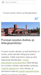 Mobile Screenshot of forssan.allergia.fi